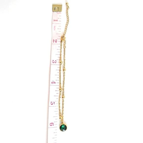 Last Chance! Green Crystal Necklace - Picture 6 of 6